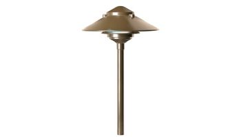 FX Luminaire DR PathLight | 18" Riser 2 Tier | 10W G4 Xenon | Black Finish | DR-10-2T-18R-FB