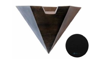 Black Oak Foundry 24" Emerald Bowl | Single Scupper | Almost Black Finish | B331-24-BLK | B351-24-BLK