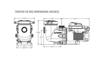 Hayward TriStar VS Variable Speed Pool Pump | 2.7HP 115V-230V | W3SP3206VSP