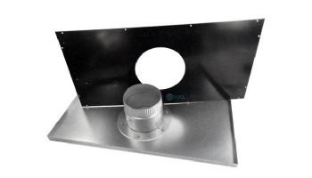 Hayward Indoor Double Wall Vent Adapter Kit for H500FD Universal Heaters | Negative Vertical | 6" Diameter | UHXNEGVT15002