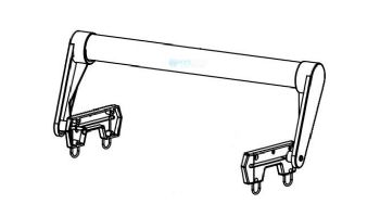 Aqua Products Handle Assembly with Bracket | Blue | APA10201