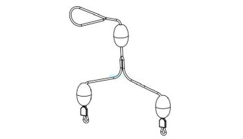 Aqua Products Rope Assembly 9.5' 3 Floats | APA8328