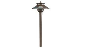 FX Luminaire PL 1 LED Path Light | Flat Black | 12'' Riser | PL1LED12RFB KIT