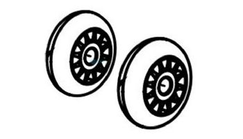 Aqua Products SK Wheel Assembly DMX with Screw 0.500 ED 0.274 ID Duramax 2.75" x 16.256 | 2 per Pack | APSK2691