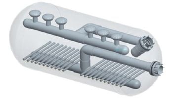 Waterco Micron Commercial Horizontal Sand Filter | 42" x 75" | Right - Manway Flange | 19.6 Sq. | 2228075R