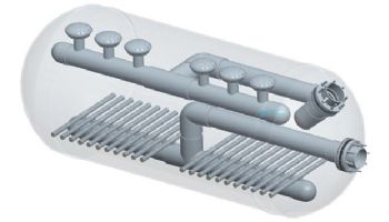 Waterco Micron Commercial Horizontal Sand Filter | 42" x 75" | Left - Manway Flange | 19.6 Square Foot | 2228075L
