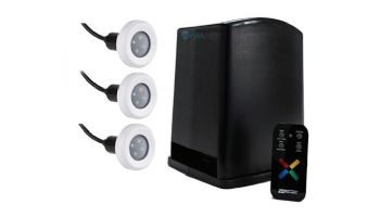 SR Smith PT-6002 Fiber to LED Lightning Kit | Includes Power 60W Transformer with Wireless Remote Control and 3 Treo LED Pool Light | 3TR-PT-6002