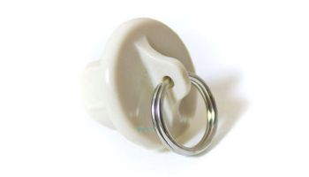 Coolaroo 19mm Tube End Cap with Ring | Cream | Z 11-BRCS