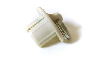 Coolaroo 19mm Tube End Cap with Ring | Cream | Z 11-BRCS