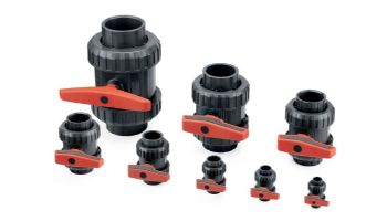 Jandy Heavy Duty Double Union Ball Valve | 3/4" PVC | Grey | BVDU008