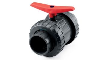Jandy Heavy Duty Double Union Ball Valve | 4" PVC | Grey | BVDU040