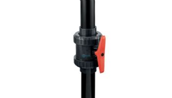Jandy Heavy Duty Double Union Ball Valve | 4" PVC | Grey | BVDU040