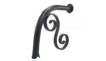 Black Oak Foundry Large Droop Spout with Mini Backplate | Oil Rubbed Bronze Finish | S7710-ORB | S711-ORB