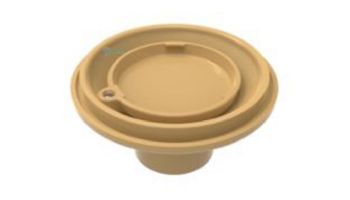 Color Match 2"S Adjustable Pebble Top Floor Inlet | Tan | PTFR-08