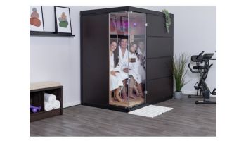 HeatWave Sirona 4-Person Hemlock Infrared Sauna with 8 Carbon Heaters | SA7009