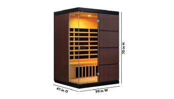 HeatWave Sirona 3-Person Hemlock Infrared Sauna with 8 Carbon Heaters | SA7008
