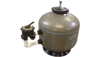 Waterco 18" HRV Fiberglass Side Mount Sand Filter | 2" Connections & 2" Multiport Valve 2290590 | 22207188A