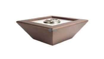 USAfirebowls 24" Aluminum Fire Bowl Tray and 8" Round Burner Ring Included | Natural Gas | 24KNG
