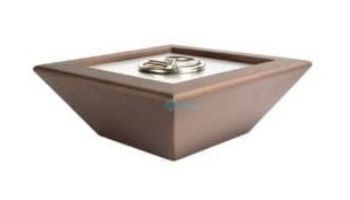 USAfirebowls 24" Aluminum Fire Bowl Tray and 8" Round Burner Ring Included | Natural Gas | 24KNG