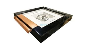 USAfirebowls 26" Aluminum Fire Bowl with 3" Vertical Face Tray and 8" Round Burner Ring Included | Propane | 26VLP
