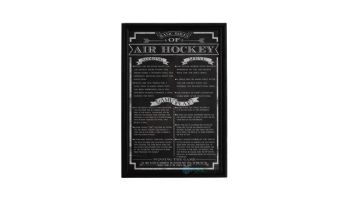 Hathaway Air Hockey Game Rules Wall Art | NG2029AH BG2029AH