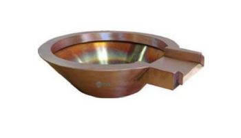 Bobe 32" Round Original Lip Hammered Po Pot High 16" Tall | Copper | RPPHH-32