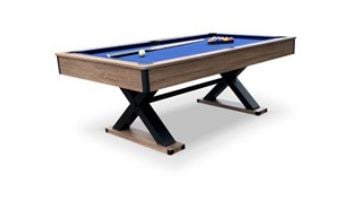 Hathaway Excalibur 7-Ft. Pool Table | Driftwood Finish with Blue Felt | BG50346