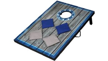 Hathaway Atlantic Cornhole Bean Bag Toss Game Set with LED Lights | BG5036