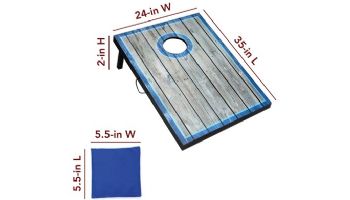 Hathaway Atlantic Cornhole Bean Bag Toss Game Set with LED Lights | BG5036