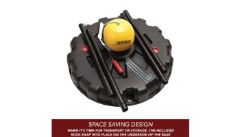 Hathaway Tetherball Set with Fillable Base | Black / Yellow | BG5034