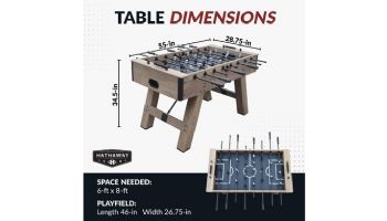 Hathaway Braxton 55-In Foosball Table | BG50350