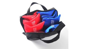 Hathaway Regulation Cornhole Bag Set with Included Case | Blue & Red | BG5039