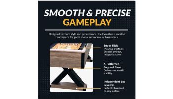 Hathaway Excalibur 9-Ft. Shuffleboard Table | Driftwood Finish | BG50356