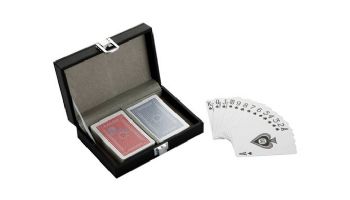 Hathaway Monte Carlo Dual Deck Standard Playing Cards with Case | NG2368 BG2368