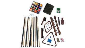 Hathaway Deluxe Billiards Accessory Kit | Black Finish | NG2540BK BG2540BK