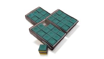 Hathaway Green Billiard Pool Cue Chalk | 36-Pack | NG2544  BG2544-3