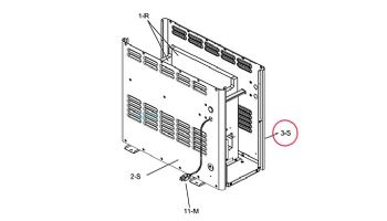 Raypak Jacket Right Side Panel | 014896F