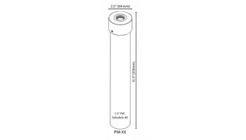 FX Luminaire Post Mount Only | Bronze | PMBZ