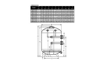Waterco Micron SMDD3000 118" Commercial Side Mount Deep Bed Sand Filter | 8" Flange Connection 102 PSI | 76.10 Sq. Ft. 761 GPM | 22493007204NA | 30493007204NA