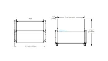 S.R.Smith XL Capacity Lane Line Storage Reel | Silver Gray | 38000