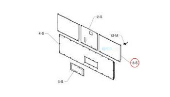 Raypak Upper Control Access Jacket Panel | 009750F