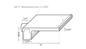 Natural Wonders Classic 24" Waterfall with | 9" Lip Back Port | Tan | 25577-239-900