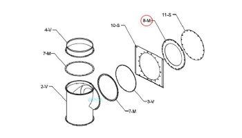 Raypak Flue Exhaust Adapter Seal Gasket | 009635F
