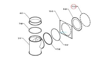 Raypak Flue Exhaust Cover Panel | 009714F