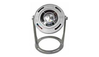J&J Electronics PureWhite FX2 Series Wet/Dry LED Underwater Fountain Luminaire | Warm White Light | Base And Guard | 120V 50' Cord | LFF-X2L-120-FL-WG-WB-50-CS 24249