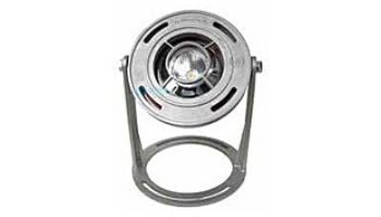 J&J Electronics PureWhite FX2 Series Wet/Dry LED Underwater Fountain Luminaire | Warm White Light | Base And Guard | 120V 50' Cord | LFF-X2L-120-FL-WG-WB-50-CS 24249