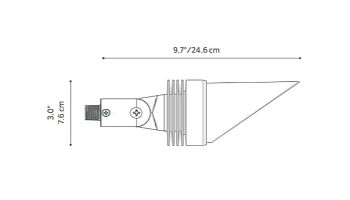 FX Luminaire DE 3 LED Down Light | Flat White | Zone Dimming | Mini Mount | DEZD3LEDFW