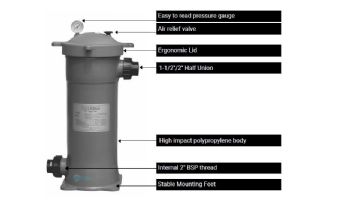 Waterco C50 Trimline Bag Filter Housing 87 PSI | Bag Sold Sepatately | 3761050