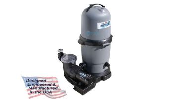 Waterway ClearWater II Above Ground Pool Deluxe Cartridge Filter System | 1HP Pump 75 Sq. Ft. Filter | 3' NEMA Cord | FCS075107-6S