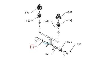 Raypak Manifold Lower | 008974F